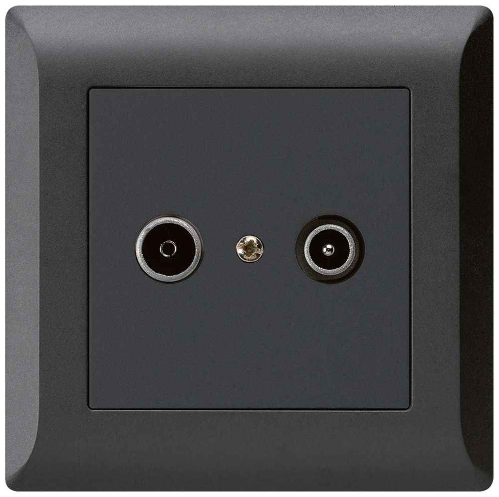 Prise de passage ENC kallysto.line R/TV 14dB noir