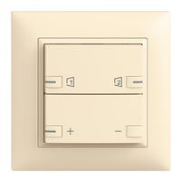 UP-Frontset EDIZIOdue zeptrionAIR Dimmer S1/S2 mit LED vanille