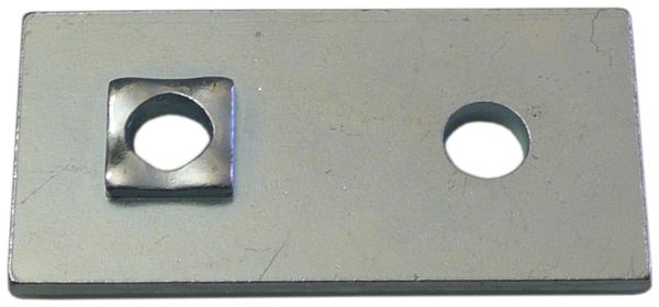 Verbindungsplatte 25×50×3mm, Ø2×6,5mm