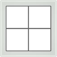 Cadre de recouvrement SIDUS 2×2 transparent