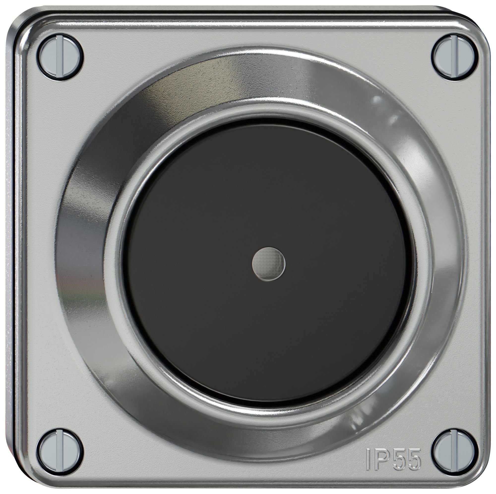 UP-Leuchtdrucktaster ELEMENT 1P 1Ö 1S 16A 250V Aluminium