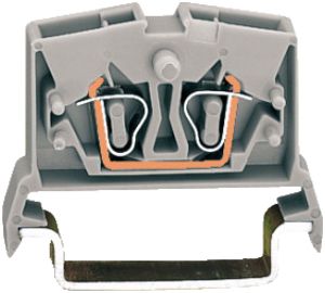Klemme 2L WAGO mini 2.5mm² grau für DIN-35