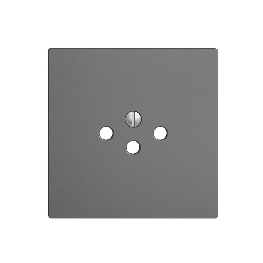 Frontplatte EDIZIOdue T12 dunkelgrau für Steckdose