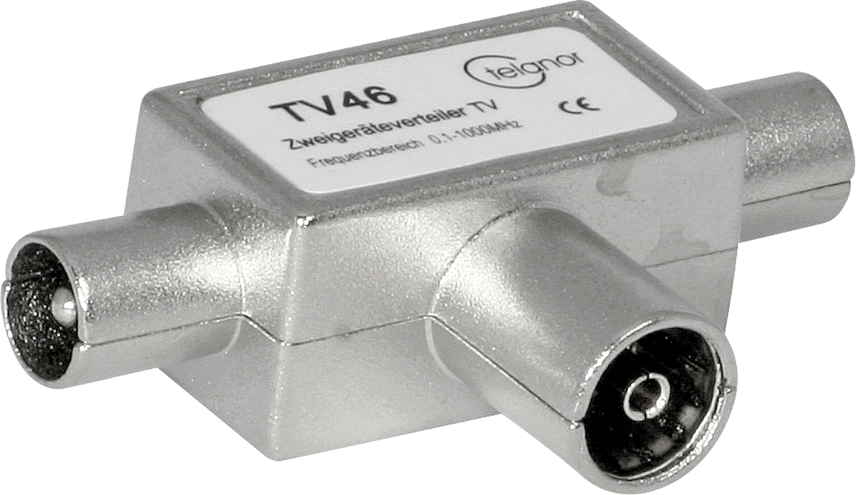 R/TV T-Stück m-m-f Telanor Entkoppl. 26dB, Durchg. 4dB