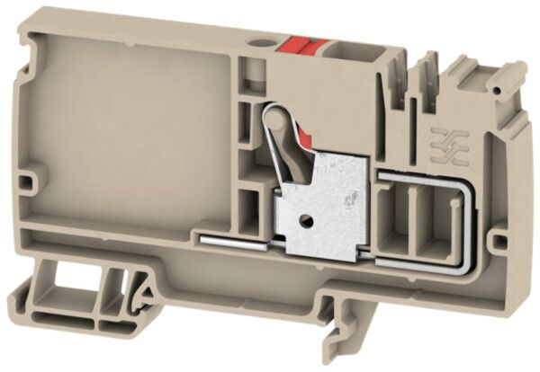 Borne d'alimentation Weidmüller AAP12 PUSH IN 10mm² 57A TS35 beige, rouge