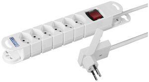 Presa multipla Steffen VARIABL Skate 6×T13 3m bianco