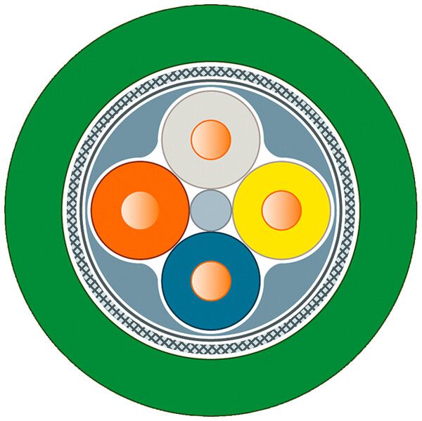 Cavo bus Siemens IE FC TP Robust ST 2×2×0.64 SF/UTP PROFINET TypA TPE Eca verde