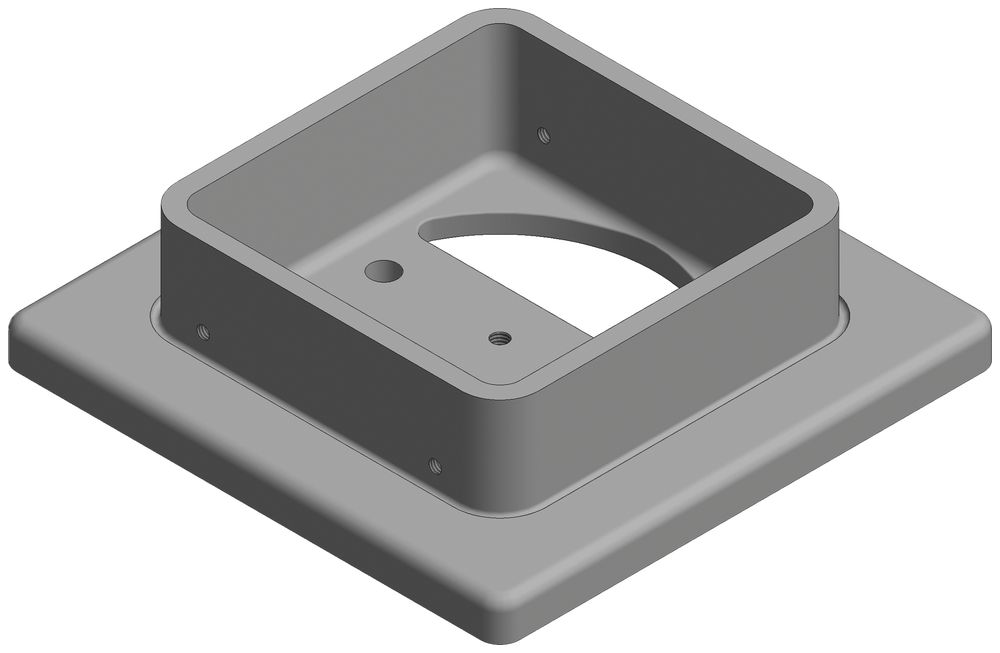 Montagesockel Woertz 130×130mm Woertz