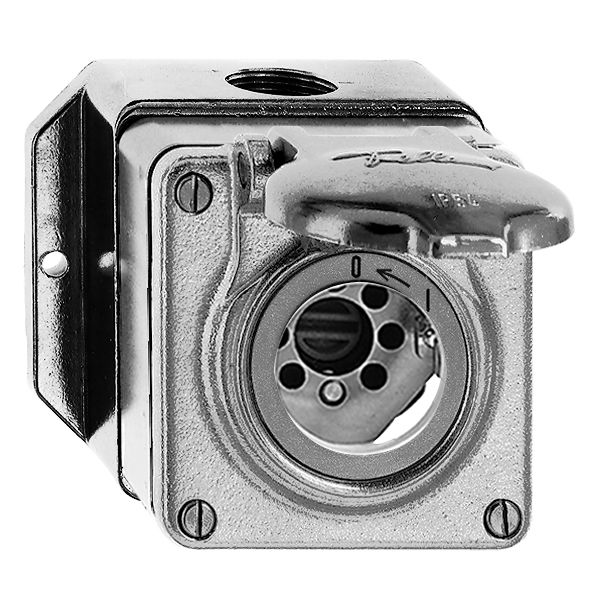 Contatto rotat. AP bagn.0<-1/2 Al, per serratura, senza cil.