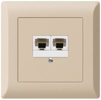 UP-Anschlussdose kallysto.line 2×RJ45u parallel beige