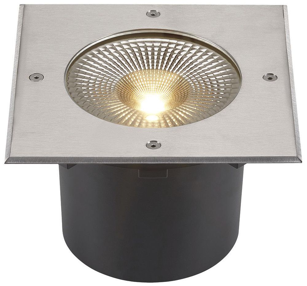 EB-LED-Bodenleuchte SLV ROCCI 200 EL 16W 1530lm 3000K eckig Edelstahl IP65