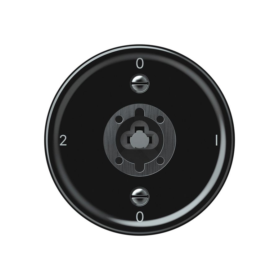 Interrupteur à clé origin commutateur 2/1L 16A 250V 0-1-0-2 60×60mm noir