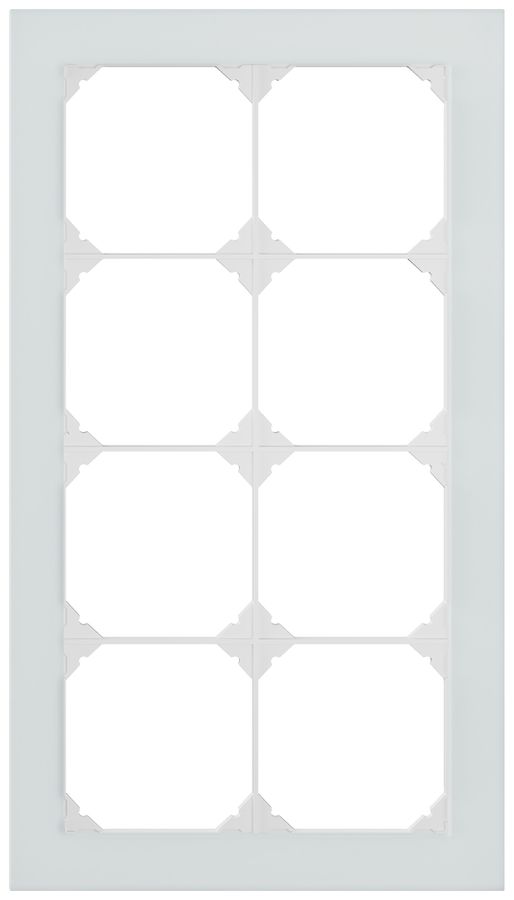 Cadre de recouvrement ENC EDIZIO.liv prestige SNAPFIX® 4×2 154×274mm verre arg