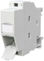 Hutschienenadapter Dätwyler, für 1 Keystone-Modul, IP20, grau