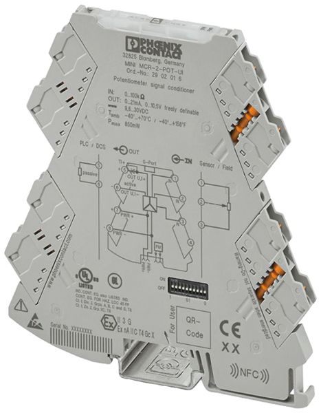 Potentiometerpositionswandler PX MINI MCR-2-POT-UI 1-Kan 9.6…30V
