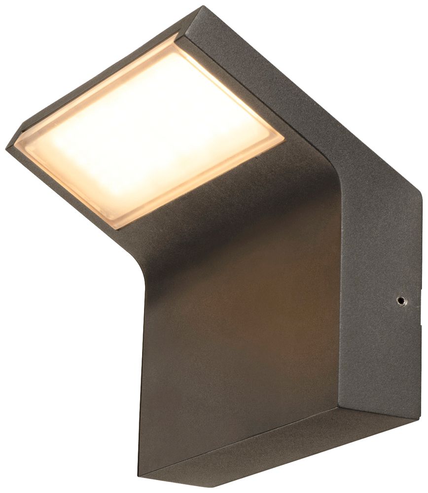 LED-Wandleuchte SLV ORDI 10W 700lm 822 IP65 DIM 118×180×162mm schwarz