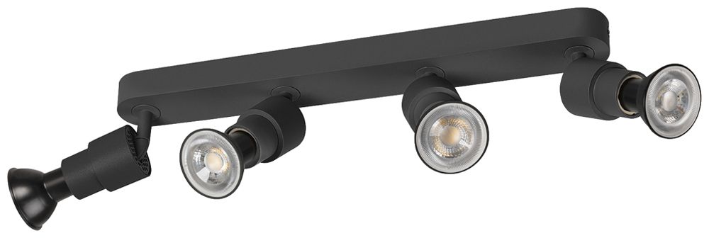 Spot SLV PURI 2.0 Basic CW GU10 4×6W DIM 365×42×96mm schwarz