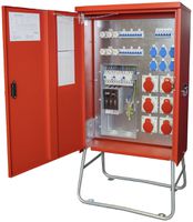 Armoire de distribution Demelectric 100A 69kVA NH00 IP44 rouge