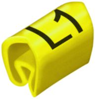 Marqueur de conducteur WM CLI C MP p.Ø3…5mm 6×4.2mm impression: L1, jaune
