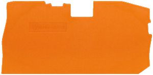 Abschluss/Zwischenplatte WAGO 0.8mm orange