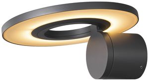 Applique LED SLV I-RING 9.2W 670lm 3000K IP65 240mm antracite