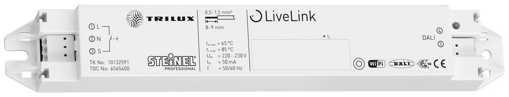 Gateway WiFi Steinel, p.systèmes DALI LiveLink avec interface p.poussoir 1-canal