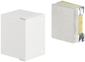 Endstück tehalit FWK 3E E30 50×60mm, verkehrsweiss