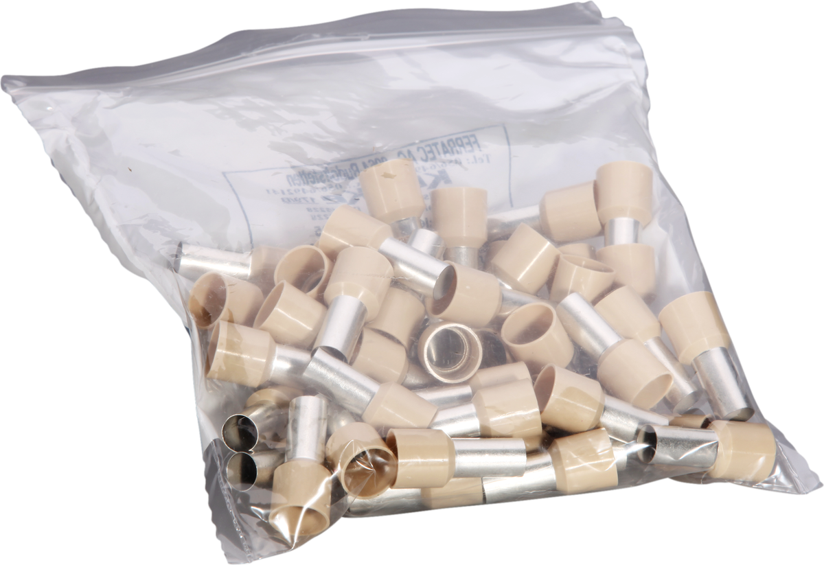 Embout de câble type A isolé 35mm²/16mm beige