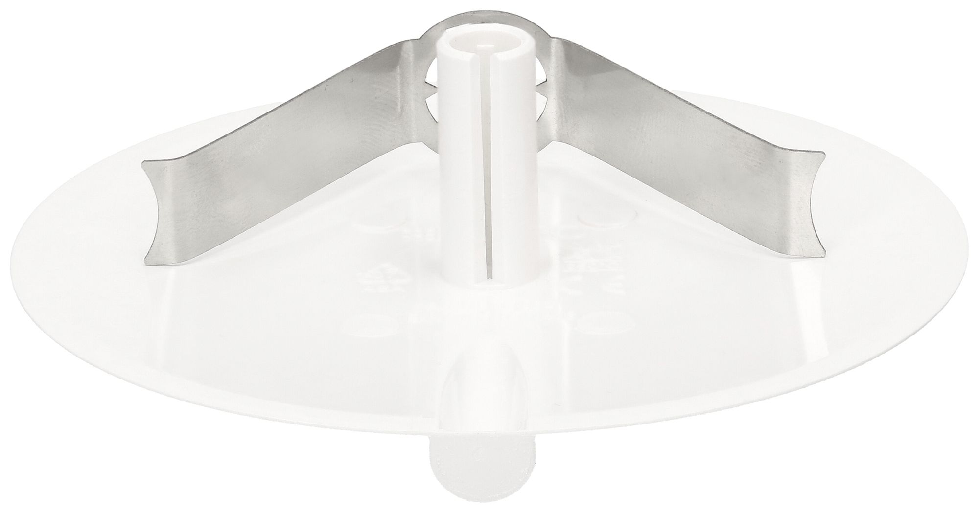 Rosace de plafond MH clips à ressort+entrée enfichable Ø98×9mm blanc