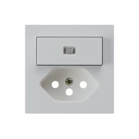 Frontset kallysto 60×60 hellgrau mit Kinderschutz und Linse S3/T13