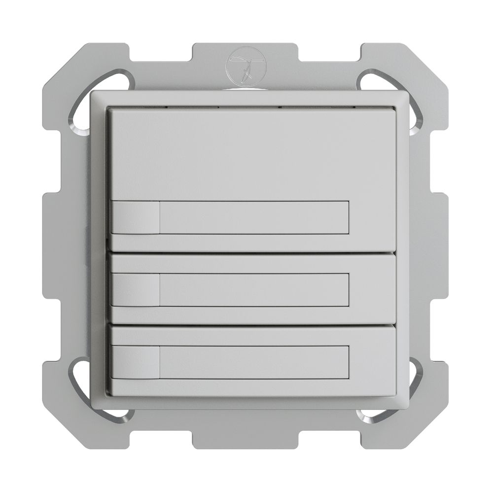 Poussoir KNX RGB ENC EDUE, 250mW, s.LED, a.papier, 3×poussoir, 1×touche, grc