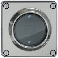 Druckschalter ELEMENT Wiser 1K 1T aluminium