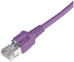 Patchkabel RJ45 Dätwyler 7702 4P, Kat.6A (IEC) S/FTP LSZH, violett, 2m