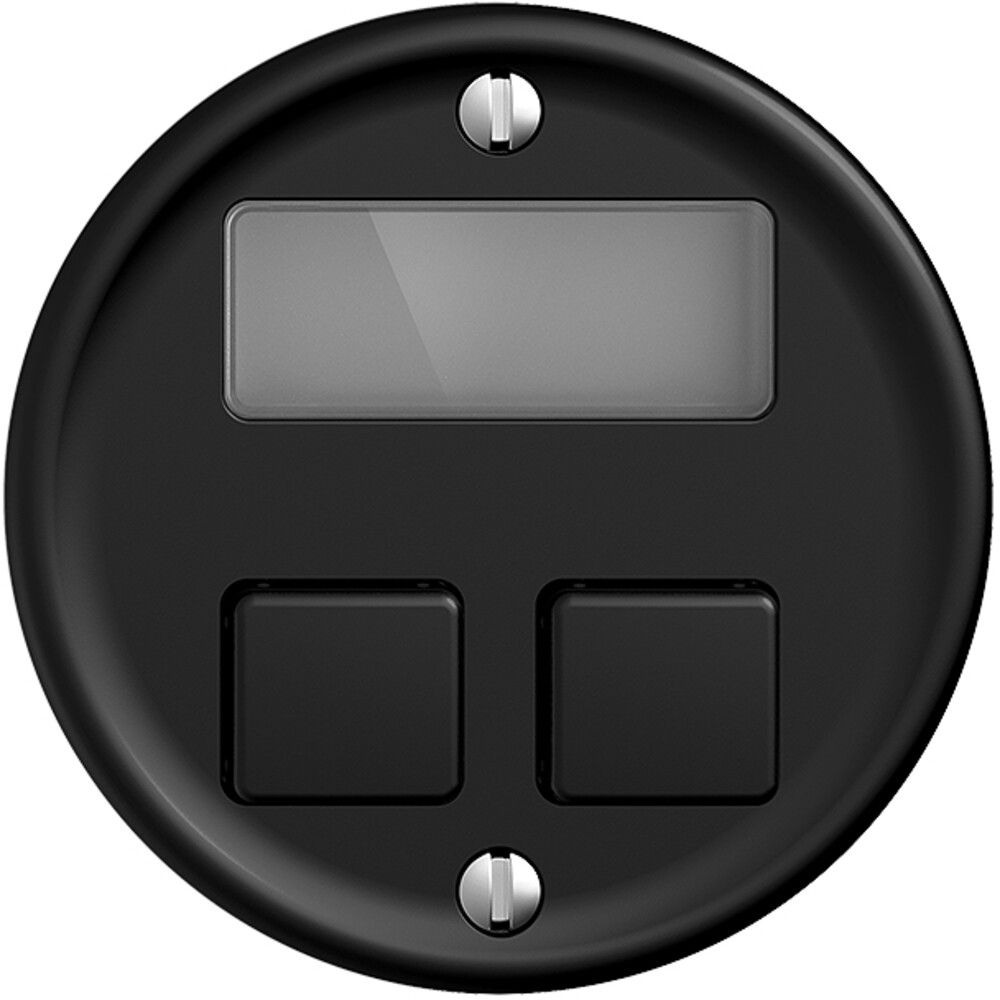 Kit di copertura STANDARDdue per term. ambiente+2×, Ø58mm, nero