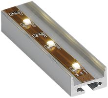 Profil SLV GLENOS Profi 2020, 1m mit weisser Abdeckung, Aluminium eloxiert