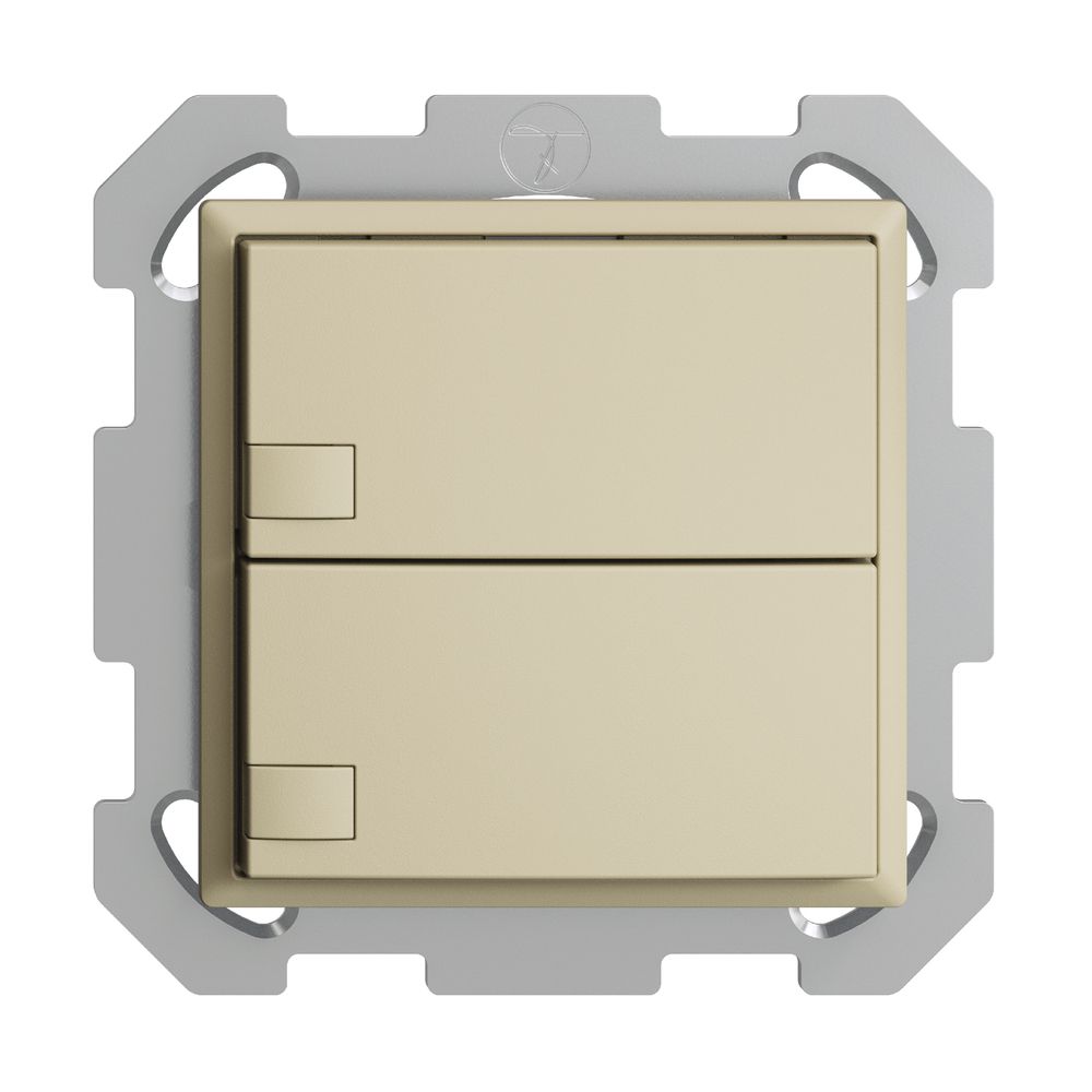 Poussoir KNX RGB ENC EDUE, 250mW, s.LED, 2×poussoir, comm.1×touche, van