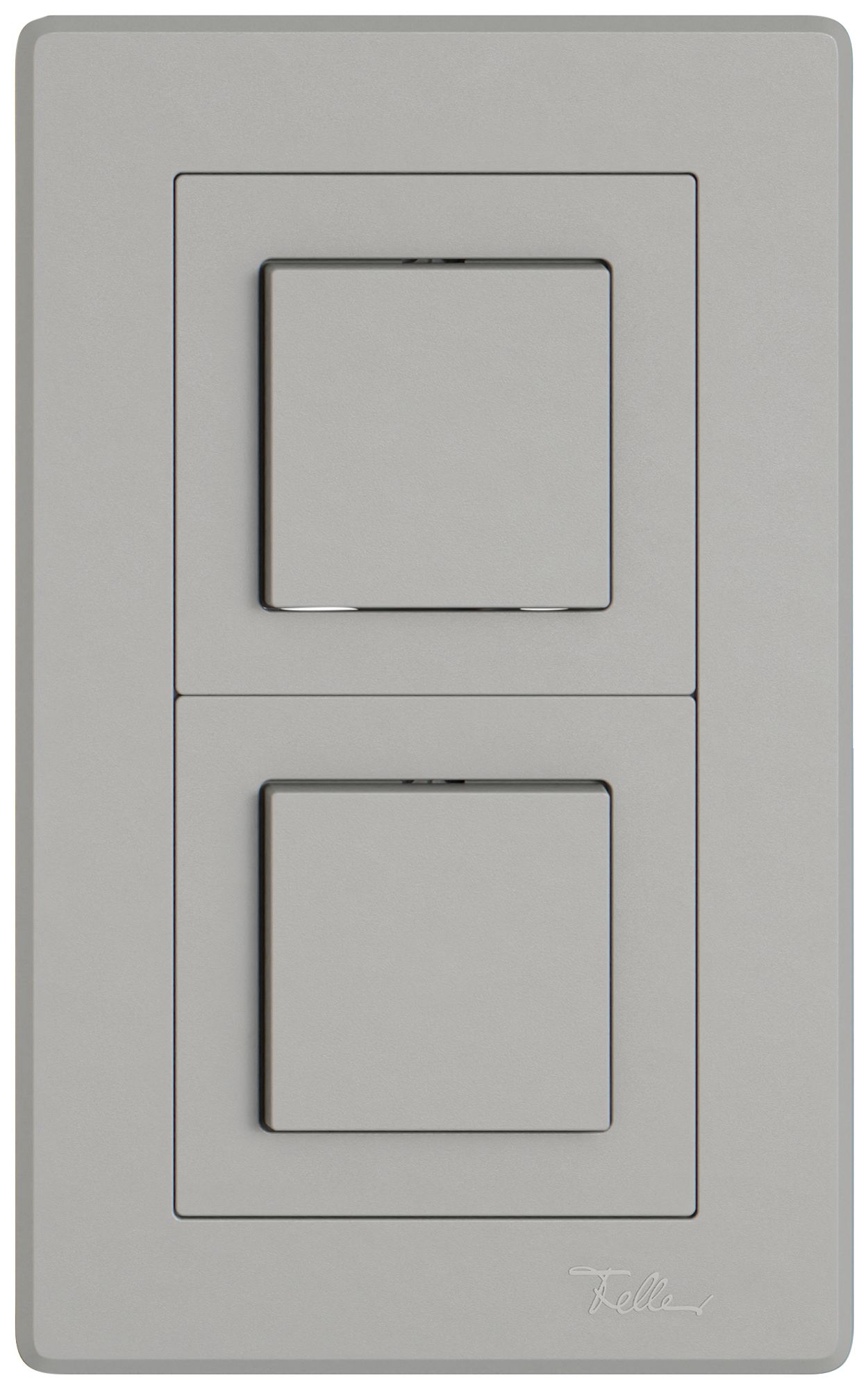 UP-Kombination EDIZIO.liv SNAPFIX® 2×1 156×96mm 2×Schema 3/1L hellgrau