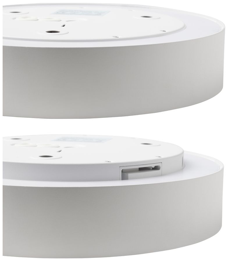 Plafonnier LED EOLED SHIFT3+ 24W 2100lm 3000…4000K DALI Ø320×79mm blanc