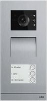 Video-Aussenstation ABB-Welcome IP, 3 Tasten, Induktion, 1/3, edelstahl
