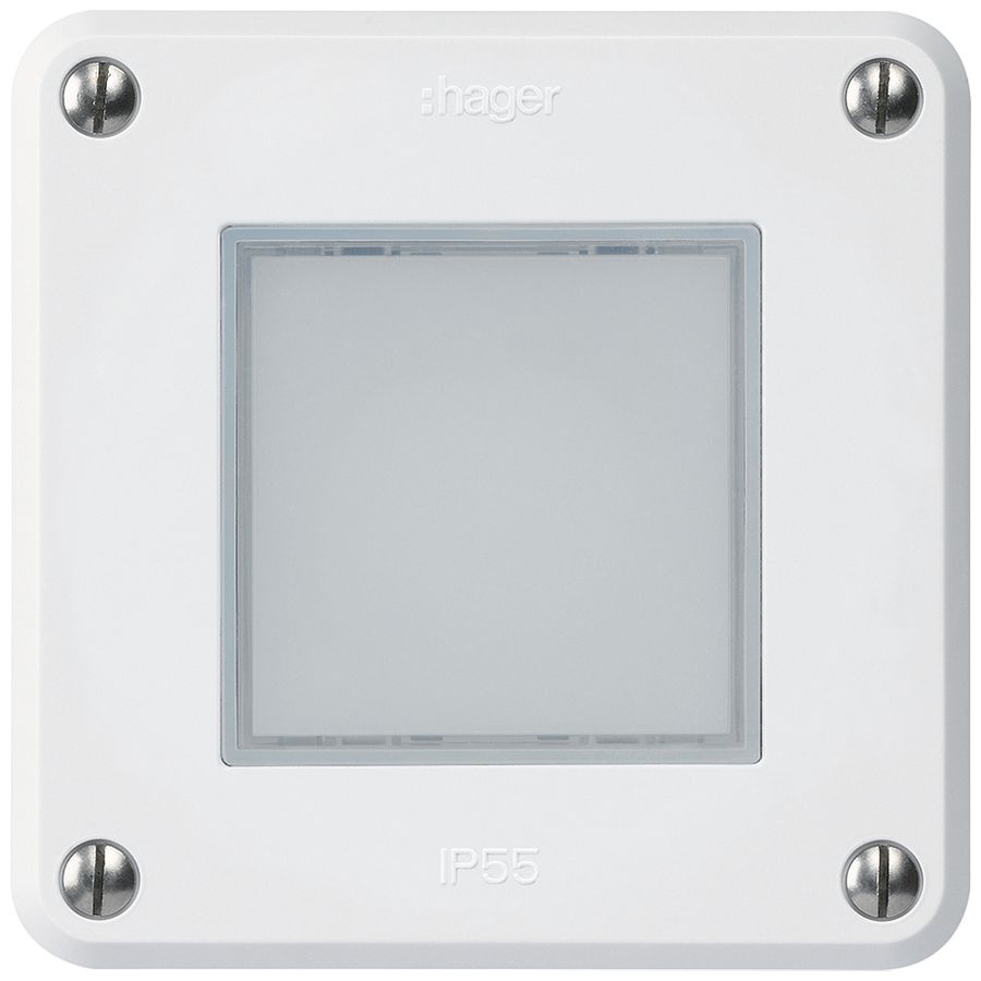 UP-LED-Leuchte robusto C IP55 weiss LED rot/grün