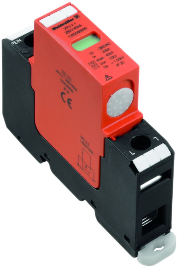 Parasurtension Weidmüller VPU II 1 LCF 280V/40KA