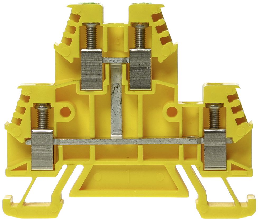 Borne de passage joignable Woertz 0.5…4mm² 32A 500V vis 2×2 rail DIN 35mm vt-jn