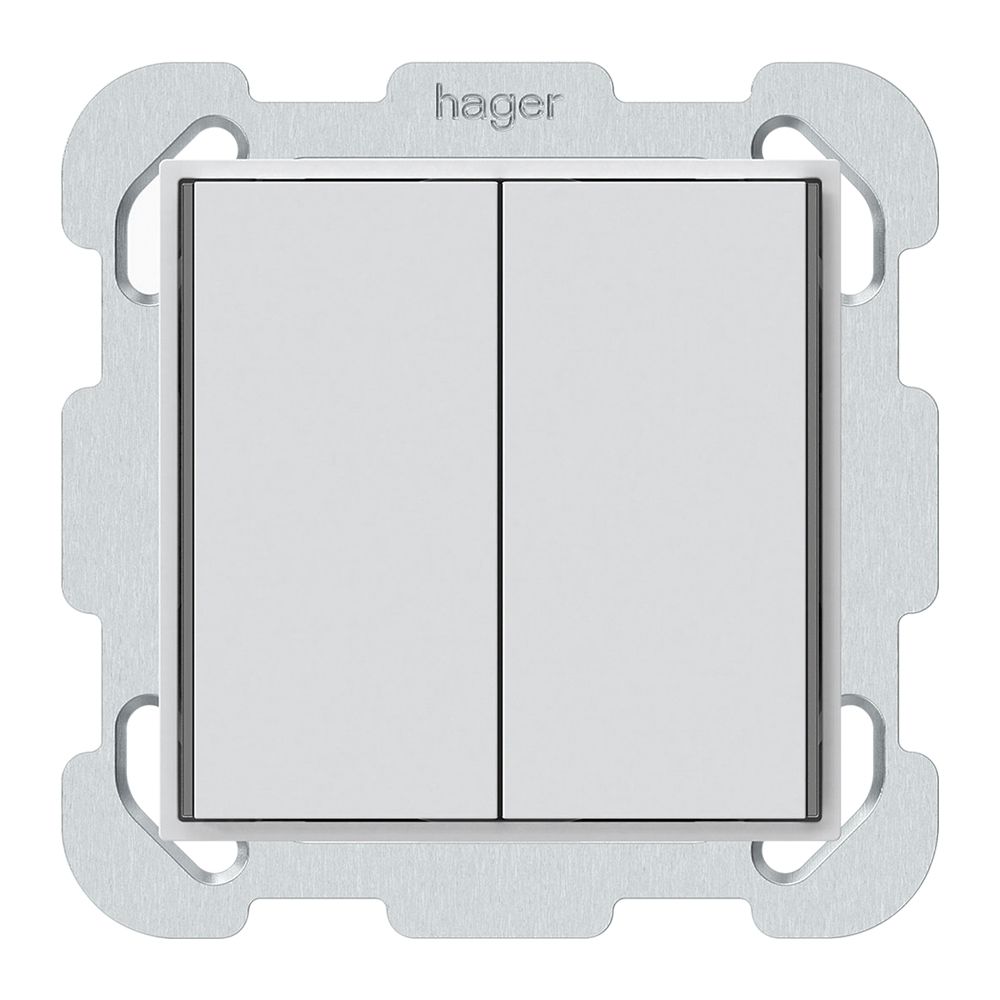UP-Taster KNX KAL 2×Tasten 4×Betätigungspunkte LED weiss