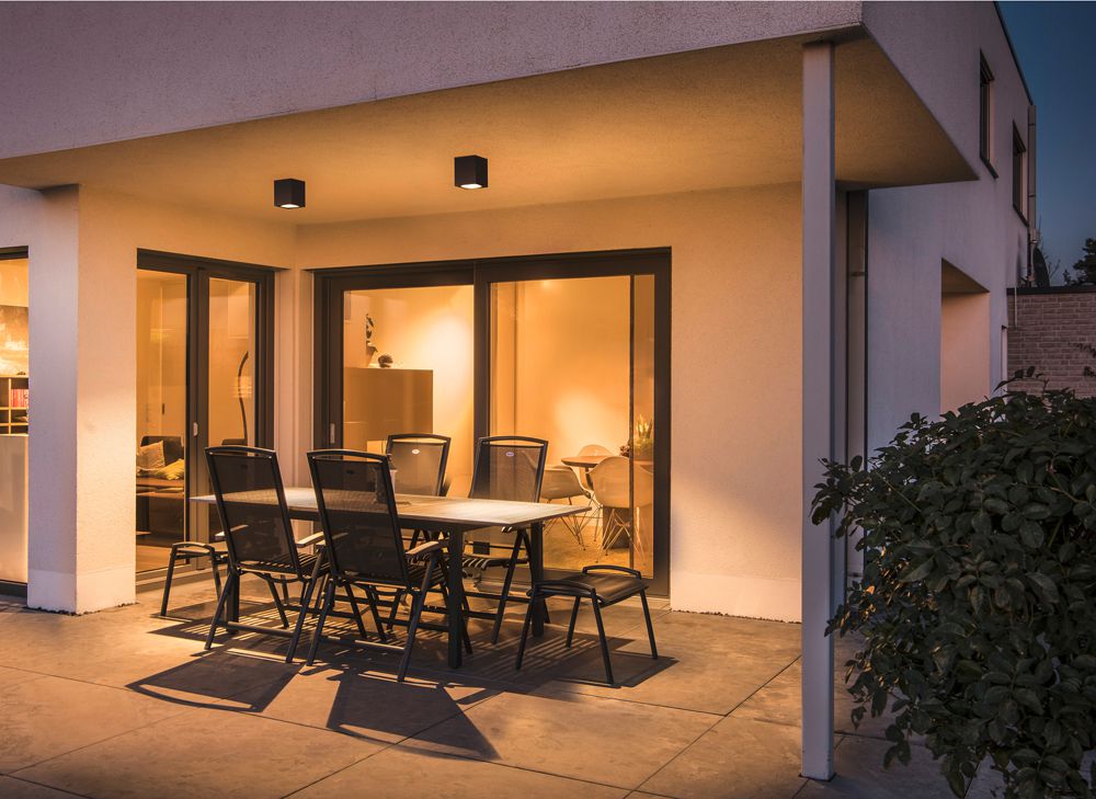 LED-Deckenleuchte BIG THEO, 17.5W 2000lm 3000K IP44 anthrazit