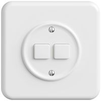 UP-Druckschalter STANDARDdue Wiser SNAPFIX® 2 Kanal 2 Tasten ws