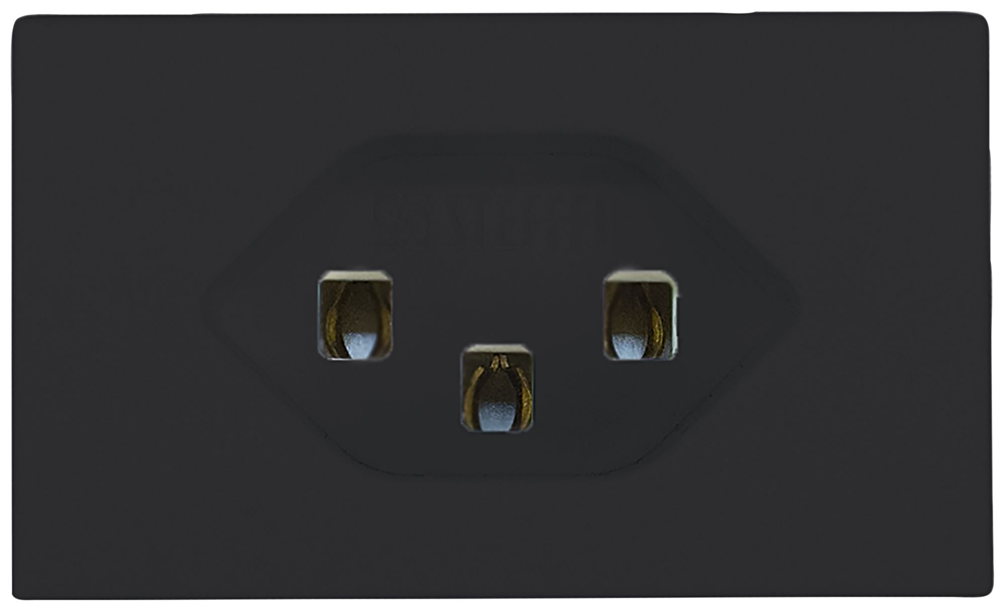 FLF-Steckdose A. Steffen 1×Typ 23 16A 250V 62.5mm×37.5mm schwarz