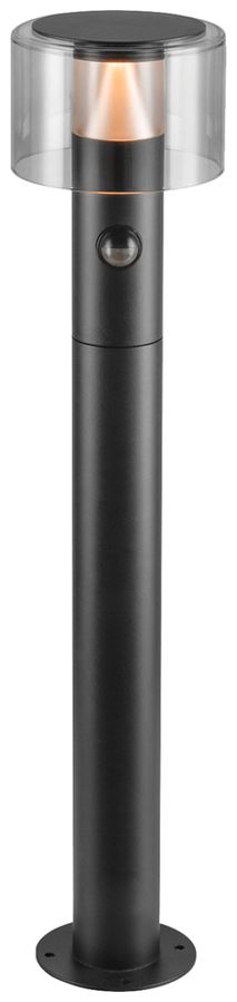 LED-Pollerleuchte SLV TAHA SEN 10W 450lm 2200…2700K IP54 Ø150×702mm schwarz