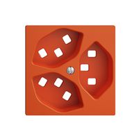 Frontset EDIZIOdue orange 60×60mm 3×T23