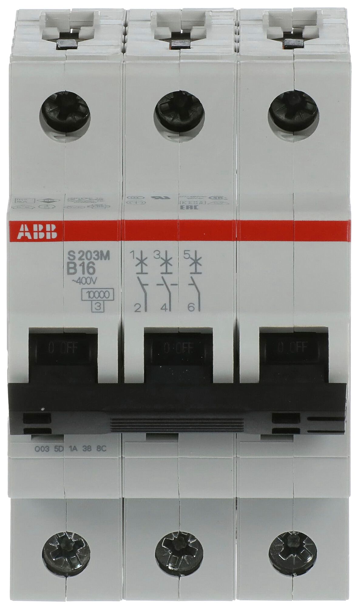 Leitungsschutzschalter ABB S203M-B16 16A B 10kA
