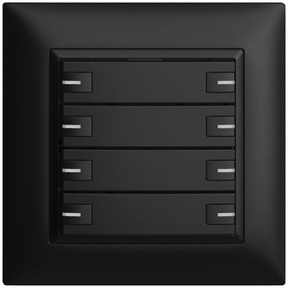 Pulsante INC KNX 8×EDIZIOdue nero RGB con LED